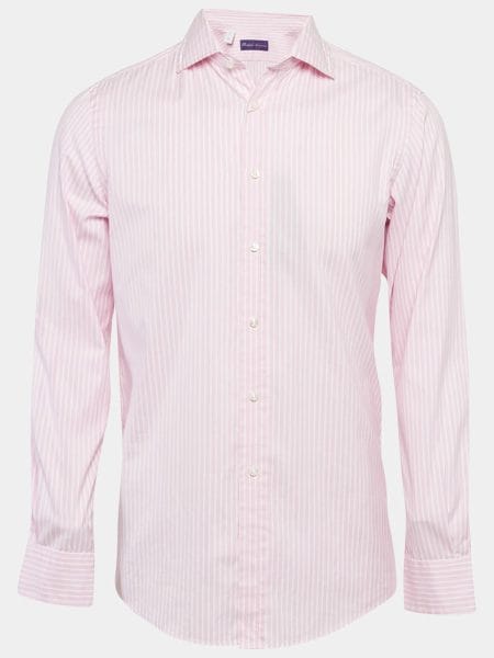 Ralph Lauren Pink Stripe Cotton Long Sleeve Shirt S