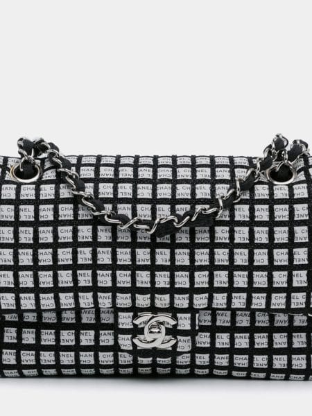 Chanel Multicolor Tweed Medium Classic Ribbon Flap Bag