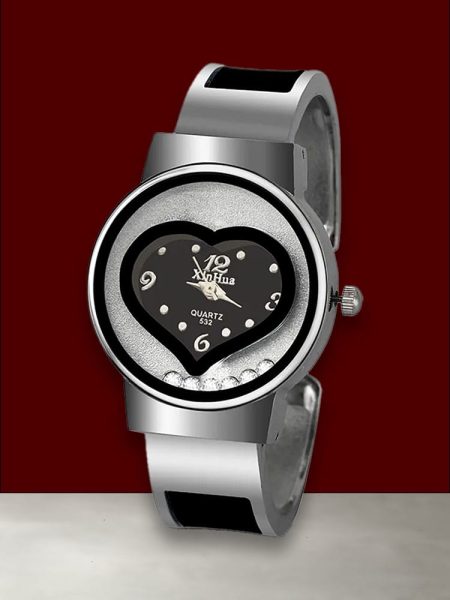 Female Unique Heart Watch Shape Bracelet Women's Luxury