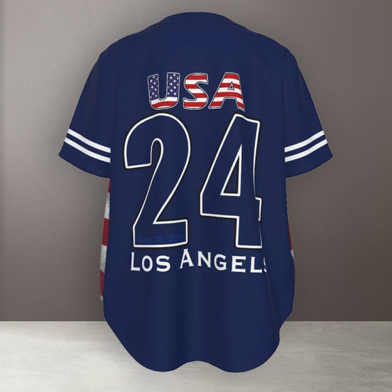 USA Men Baseball Jersey Textured Game Day Home Run Look