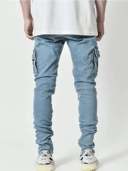 Pencil Pants Cargo Denim Cargo Jeans Rugged Versatility Men Trousers