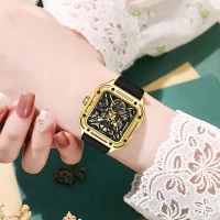 Square Luxury Women Watch Quartz Silicone Bracelet