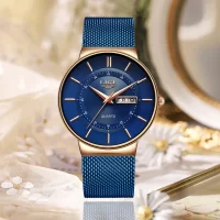 Retro Hot Women Watch Quartz Waterproof Stainless Steel Women's Wristwatch