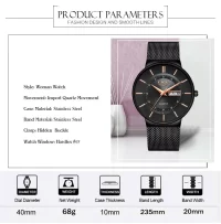 Retro Hot Women Watch Quartz Waterproof Stainless Steel Women's Wristwatch