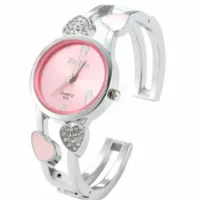 Steel Bracelet Women Watch Bangle Lover Heart Shape