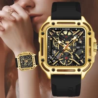 Square Luxury Women Watch Quartz Silicone Bracelet