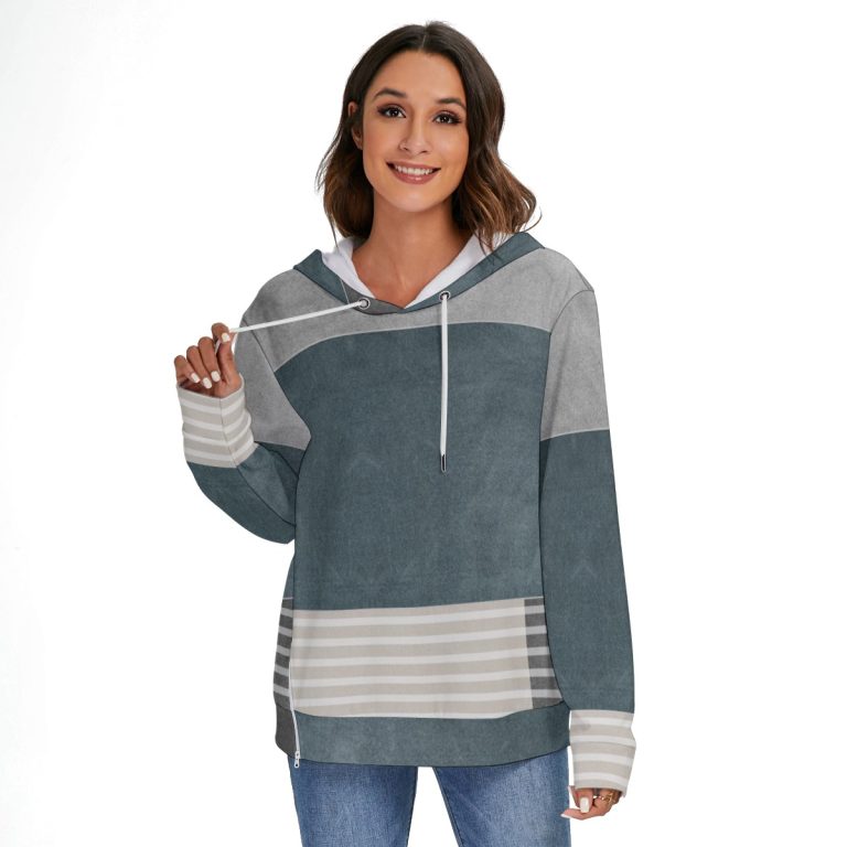 Women's Heavy Fleece Hoodie Chic Comfort Wear Zip on the Side