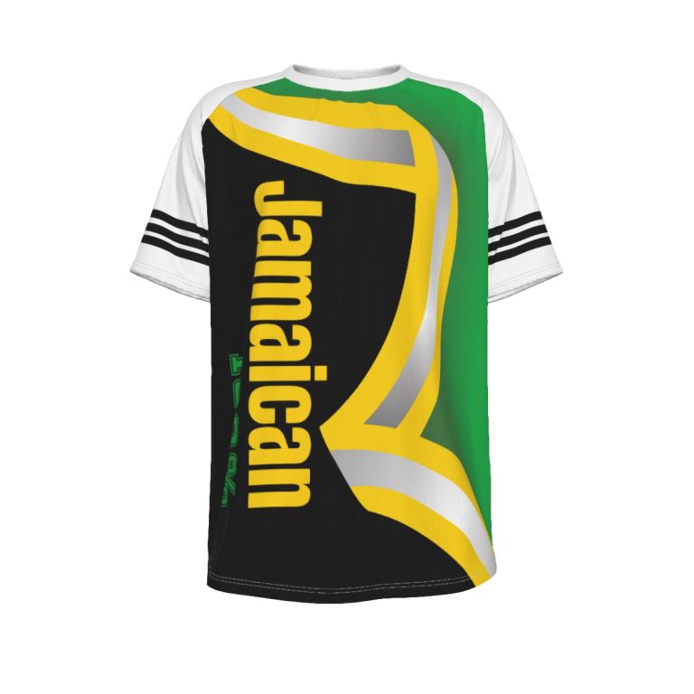 Men's T-shirt Bold Jamaican Statement Stand Out in Style O-neck Short Sleeve