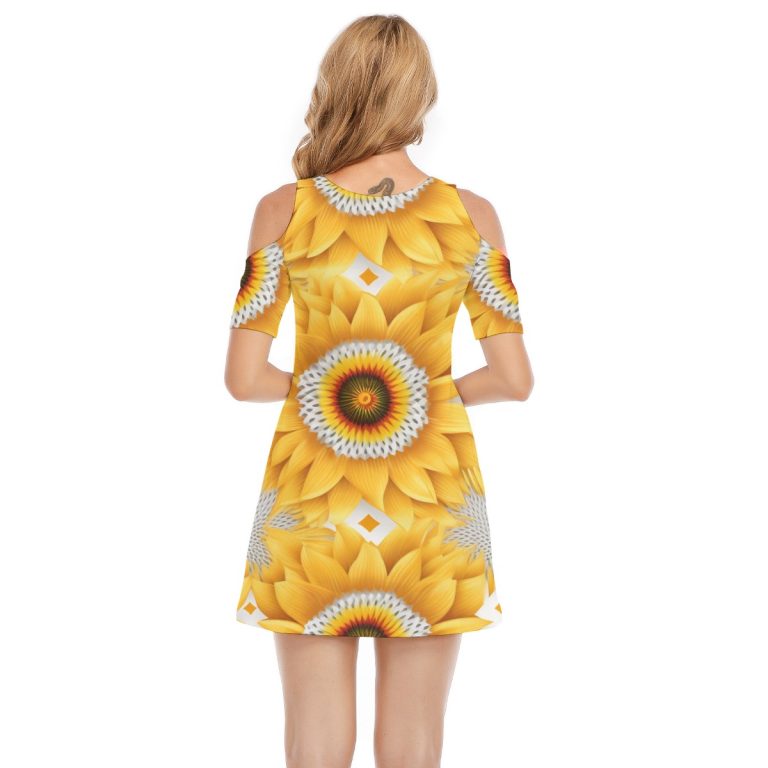 Women's Cold Shoulder Dress Floral Charm Perfect for Summer & Parties