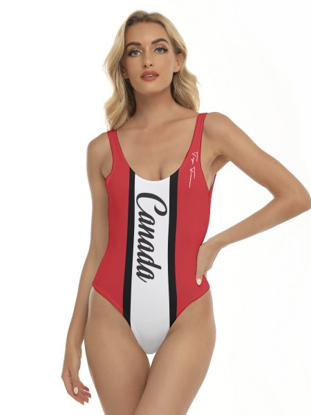 One-Piece Canada Women's Swimsuit Glow Radiate Confidence at the Beach
