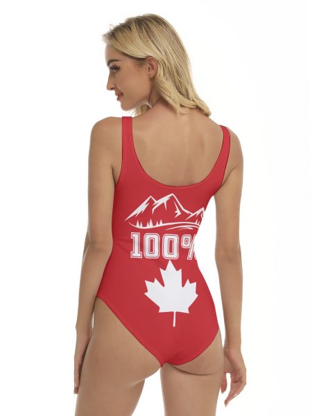 One-Piece Canada Women's Swimsuit Glow Radiate Confidence at the Beach