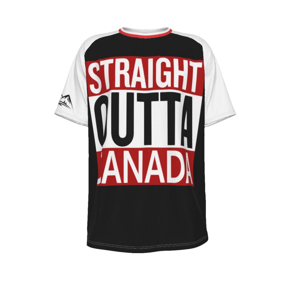 Canadian Men's T-shirt Urban Vibes Trendy Effortlessly Cool O-neck Short Sleeve