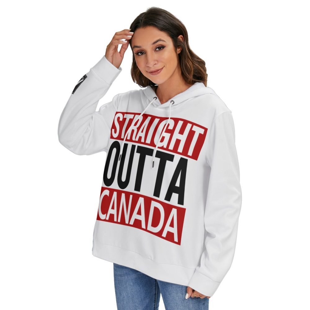 Hoodie Women's Canada Streetwear Glow Trendy & Comfortable Fit Heavy Fleece Zip on the Side