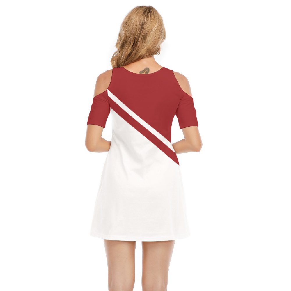 Stylish Women's Mini Dress Cold Shoulder Light & Breezy Comfort
