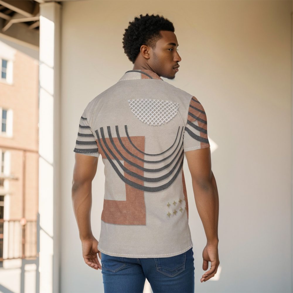 Shirt Men's Abstract Symbols Power Style Sharp Own the Room