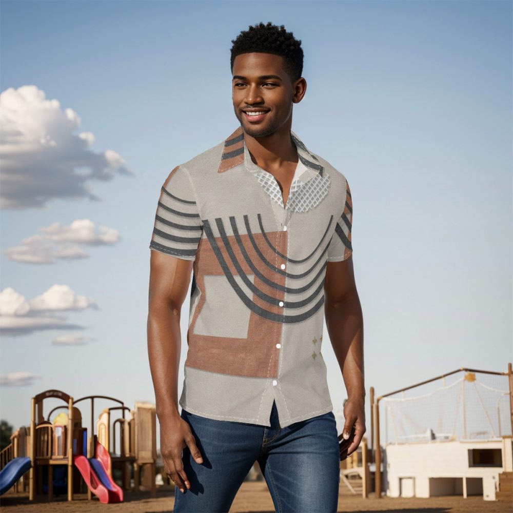 Shirt Men's Abstract Symbols Power Style Sharp Own the Room