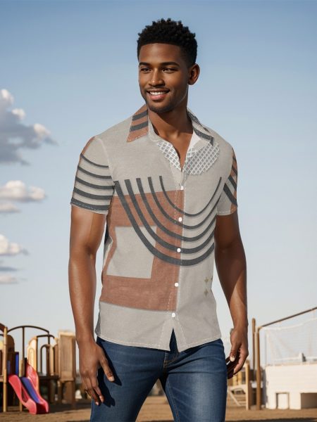Shirt Men's Abstract Symbols Power Style Sharp Own the Room