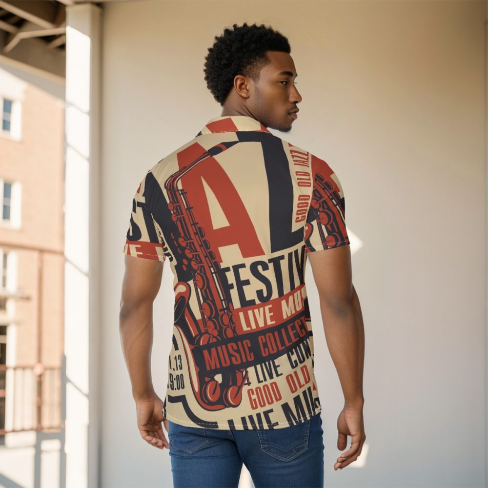 Men's Jazz Shirt Edge Bold Looks Unstoppable Presence