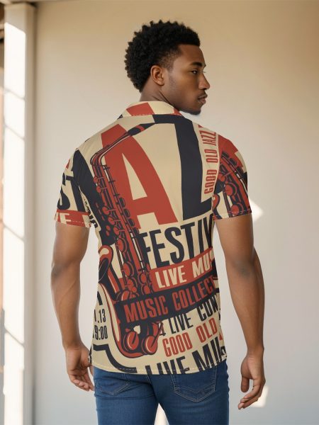 Men's Jazz Shirt Edge Bold Looks Unstoppable Presence