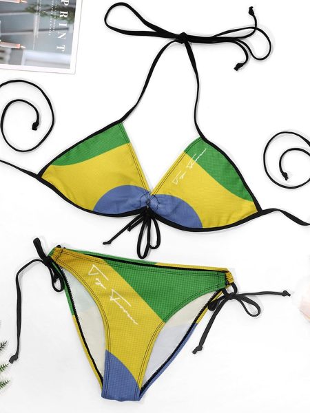 Plus Size Bikini Set That Ties Style and Confidence Together Halter & Bottom