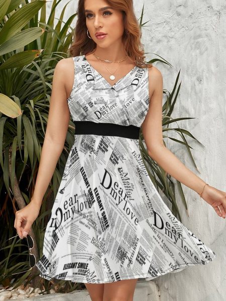 High Waist Mini Dress Breezy & Beautiful High Waist Summer Wear