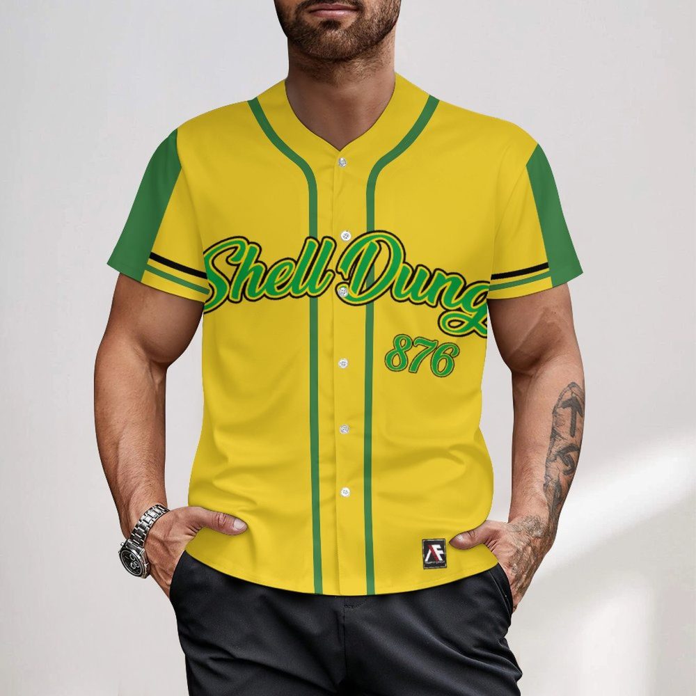 Short Sleeve Men Jersey for Baseball Enthusiasts Can Wear on or Off the Field