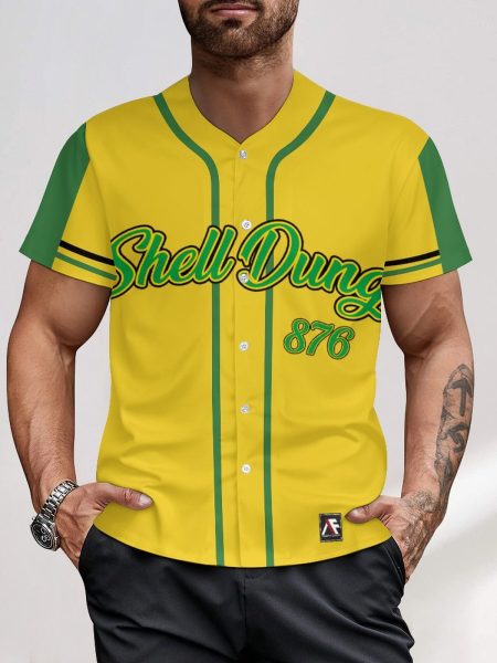 Short Sleeve Men Jersey for Baseball Enthusiasts Can Wear on or Off the Field