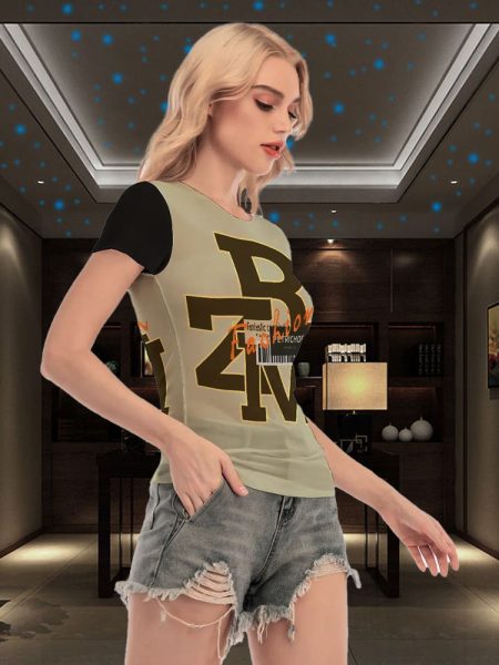 Women Blouse Mesh Elegance Flows Through Every Thread Short Sleeve