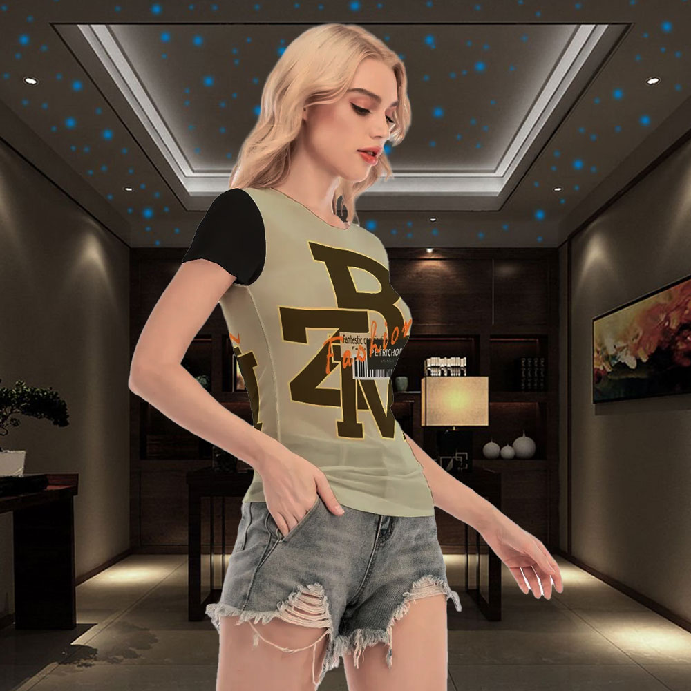Women Blouse Mesh Elegance Flows Through Every Thread Short Sleeve