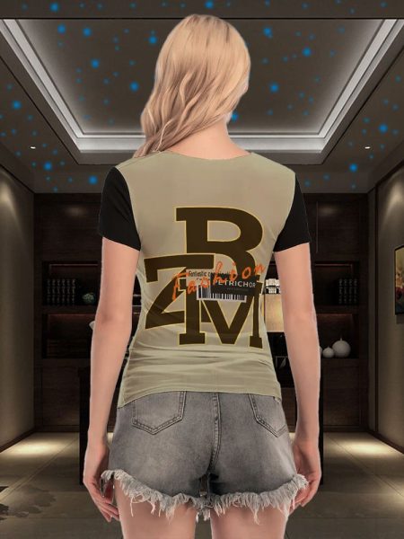 Women Blouse Mesh Elegance Flows Through Every Thread Short Sleeve