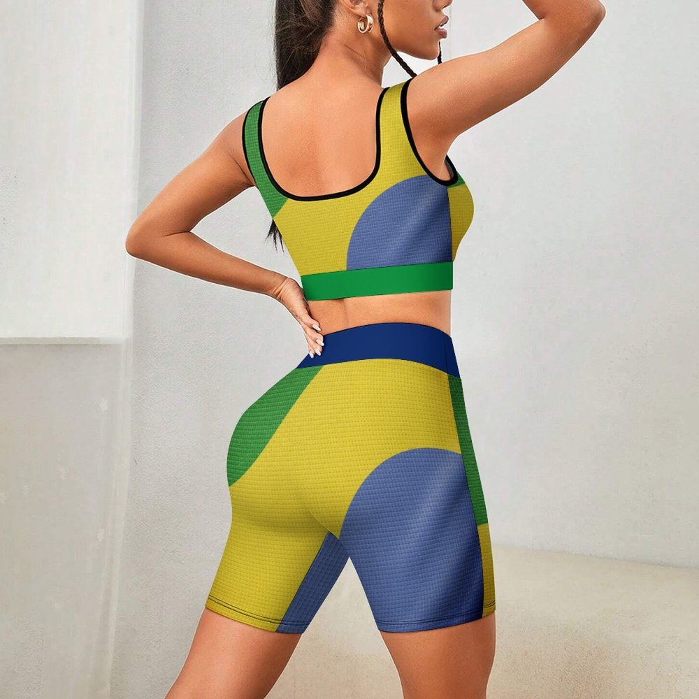 Yoga Set Women Workout Wear Empower Your Flow Workout Outfits