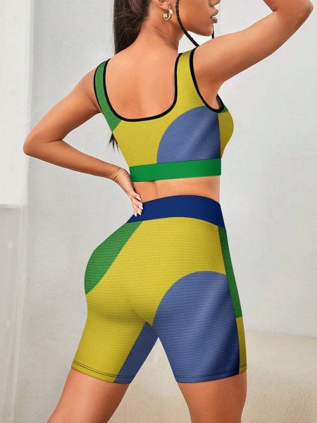 Yoga Set Women Workout Wear Empower Your Flow Workout Outfits