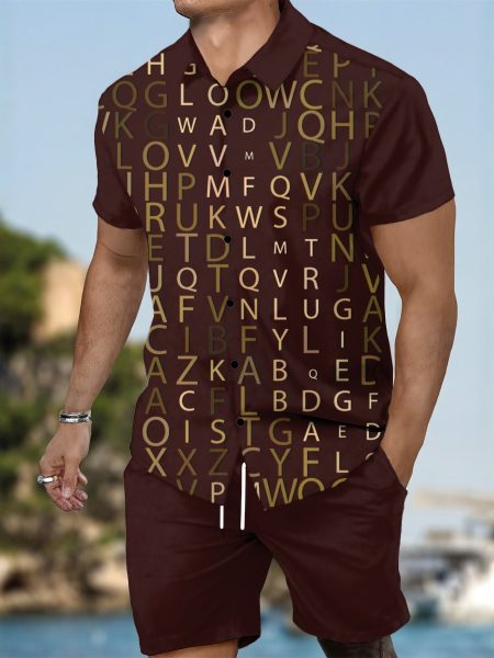 All Eyes On Me Set Men Flash Fit Summer Shirt Outfit