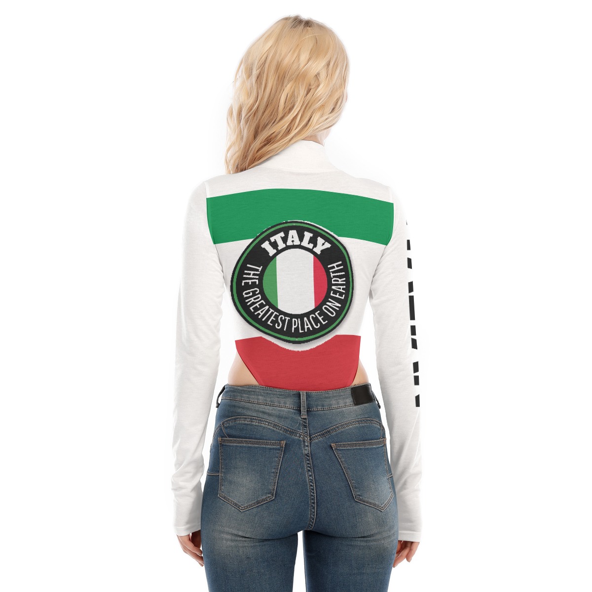Italian Skin-Tight & Stunning Bodysuit Women's Jumpsuits Long Sleeve Turtleneck
