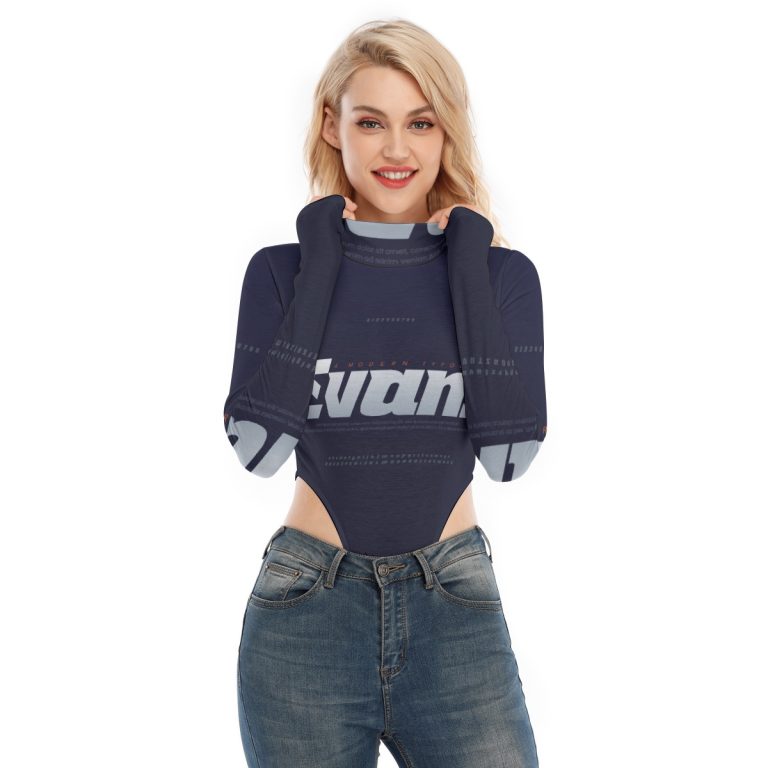 Timeless Turtleneck Flow Bodysuit Women Long Sleeve Jumpsuits
