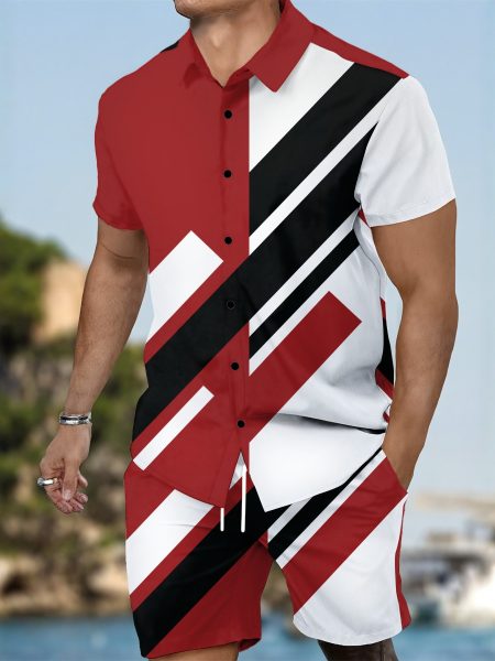 Weekend Vibe 2-Piece Outfit Men's Summer Shirt & Shorts Set