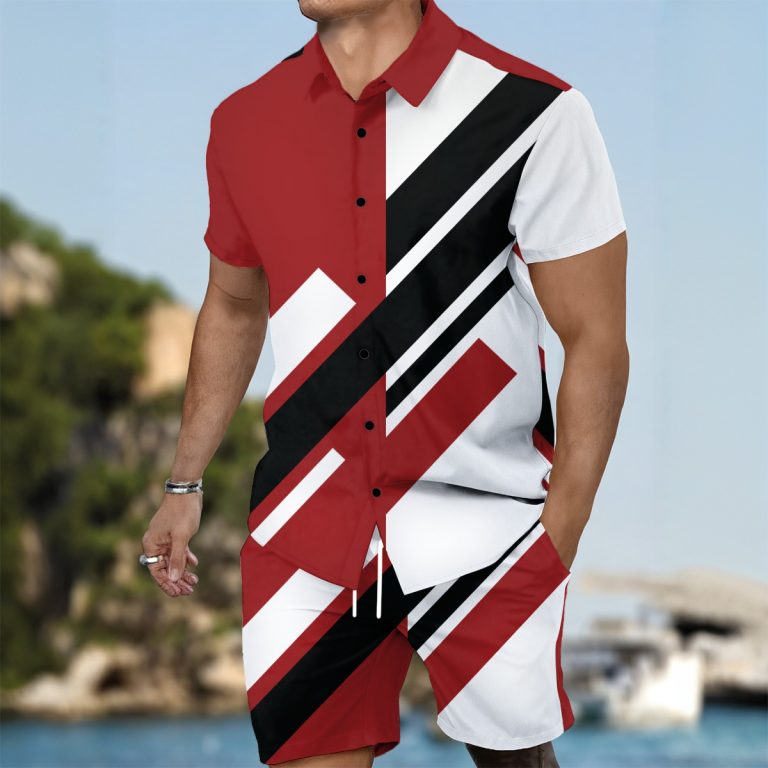 Weekend Vibe 2-Piece Outfit Men's Summer Shirt & Shorts Set