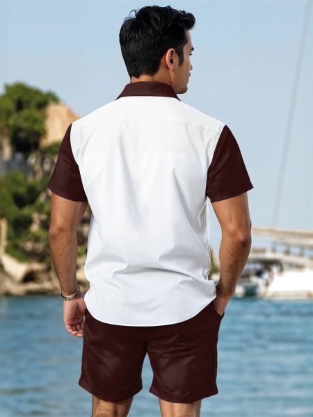 Modern Men Summer Set Cool Fit Shirt & Shorts Outfit