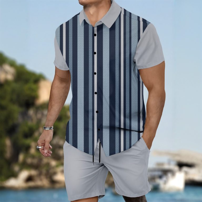 Linen Shirt & Short Set for Men Prestige Business Breathable & Cool