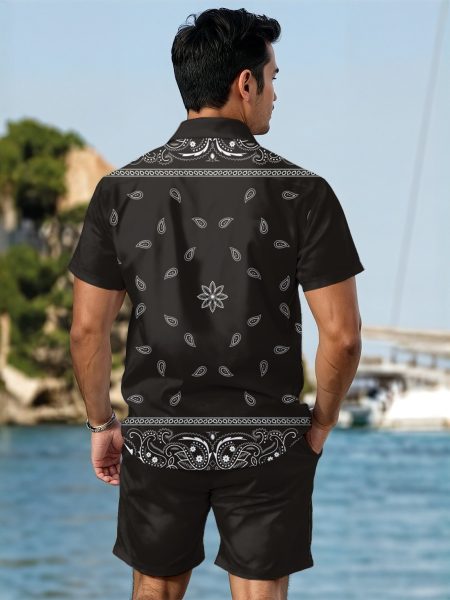 Men Summer Shirt & Shorts Set Elite Lightweight & Stylish