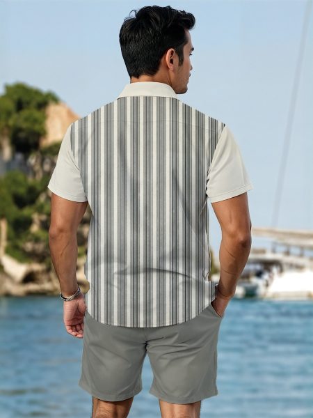 Men Summer Shirt Set Awesome Printed Shirt & Shorts Combo Bold Summer Look