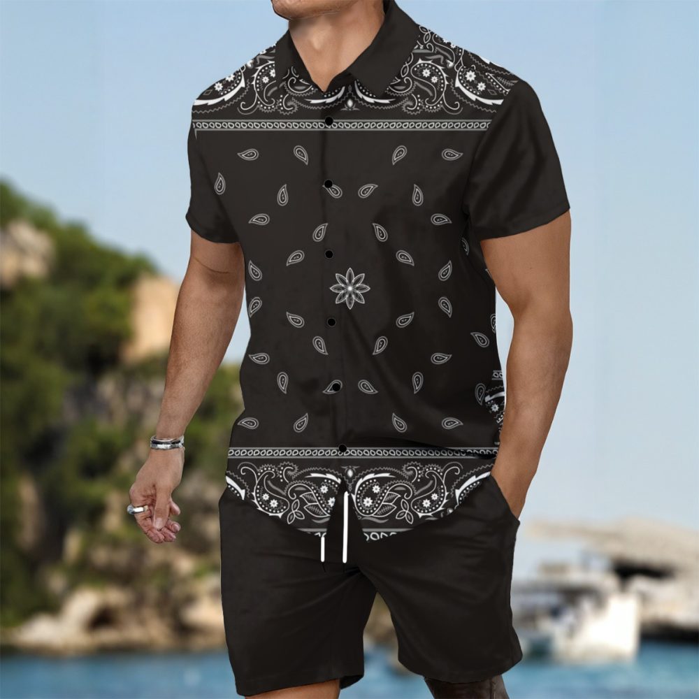 Men Summer Shirt & Shorts Set Elite Lightweight & Stylish