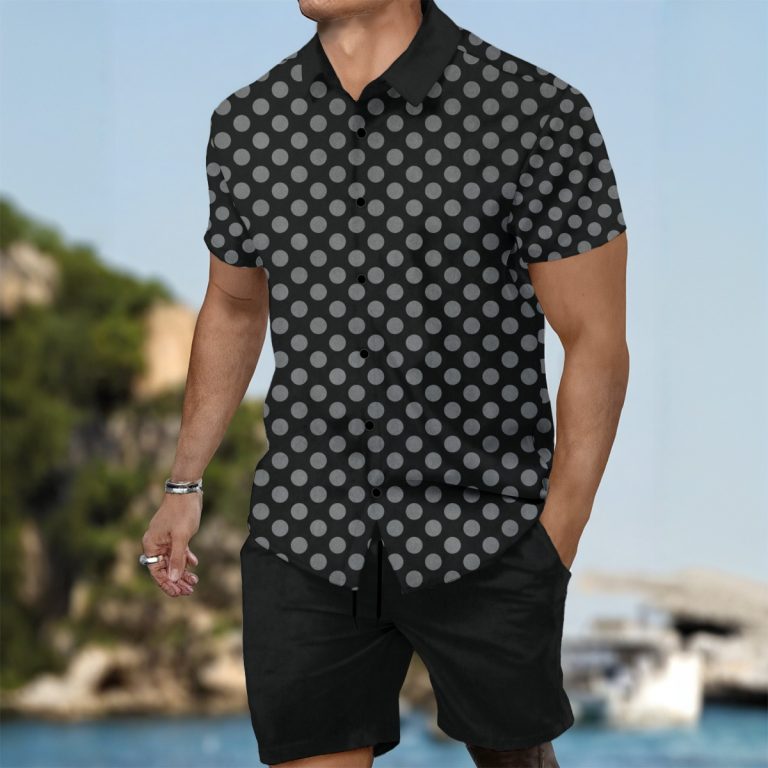 Urban Cool Shirt Set Alluring Businessmen Summer Streetwear Summer