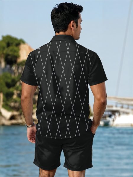 2-Piece Business Set Summer Professional Outfit for Men Beach Ready