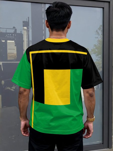 Drop-Shoulder Men T-Shirt Oversized Attractive Tee Vibe Drop-shoulder
