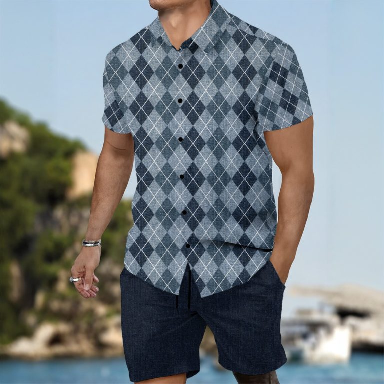 Men Vacation Business Set Co-Ord Tropical Captivating Vibes Summer Wear
