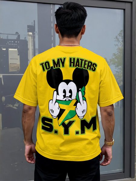 Loose T-Shirt Cut Jamaica Colours Drop Alluring Men Drop-shoulder