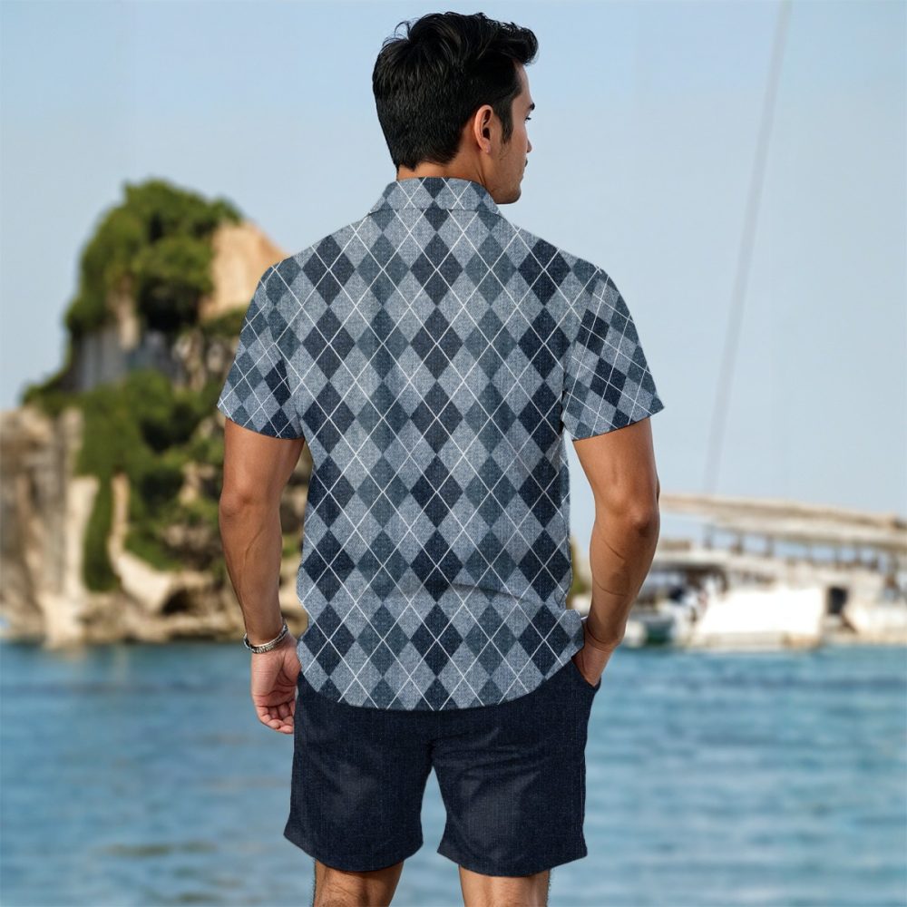 Men Vacation Business Set Co-Ord Tropical Captivating Vibes Summer Wear