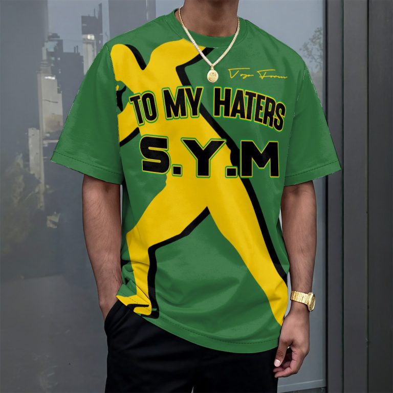 Stay Grounded Jamaican T-Shirt Men Stunning Drop-Shoulder Wide Sleeve