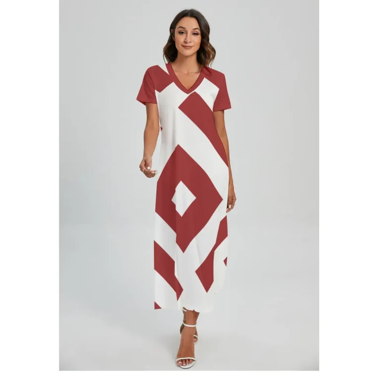 Sunset Stroll V-Neck Maxi - 11